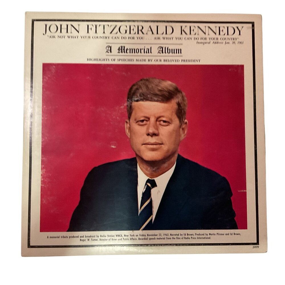 John Fitzgerald Kennedy A Memorial Album Vinyl Record1963